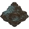 Ekena Millwork Ashford Ceiling Medallion, Hand-Painted Bronze Blue Patina, 42 3/4"W x 28 7/8"H x 1"P CM42X28ASBBS - alternate 2